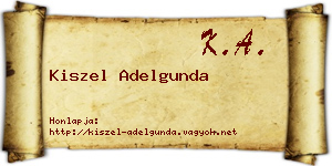 Kiszel Adelgunda névjegykártya